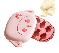 Ice Maker Tray - Silicone Mold, Treat Rack | Cute Freezer Accessory, Easy Release Dessert Kit With Handles Créativ