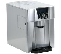 Ice Maker & Water Dispenser Silver 12kg/day Compact 3L Bullet Ice Copper-Plastic