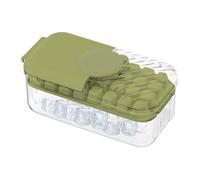 Ice Making Tray - Ice Maker Molds Tray with Lid - Large Capacity Stackable Freezing Cube Tool 32 Grids Whiskey Making Supplies for Cocktail, Beer, Coffee