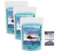 Ice Melt, Pet Safe Ice Melt,Melting Agent for Snow - Patio Deicer Solution - for Driveway Garage Concrete Road Garden Winter Roof Community Patio Staircase,Rock Salt for Snow and Ice,Easy to Use (3pc)
