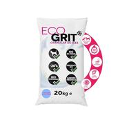 Ice Melt Salt for Snow Grit De Icing Rock Salt Road Alternative (20kg Eco Bag) UK Made - Pet Friendly Road Grit, No Urea De Icing Driveway, Snow Removal, Car Parks, Stables Quick Ice Melt