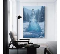 Ice Melting Artistic Wall Art Painting The Picture of Animal Print On Canvas Artwork Pictures For Home Living Room Modern Decor Decoration 08x12inch(20x30cm)