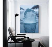 Ice Melting Artistic Wall Art Painting The Picture of Animal Print On Canvas Artwork Pictures For Home Living Room Modern Decor Decoration 12x18inch(30x45cm)