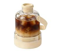 Ice Mold - 400ml 2 in 1 Portable Reusable | Push Water Bottle with Ice Tray | for Outdoor Beach Picnic Camping Office Gym Drink Juice Cocktail Whiskey