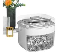 Ice Mold, Rapid Release Chilling Cube Bin, 17x15.5x14cm Maker with Ergonomic Press, Tough Tool, Portable Lid Design Container, Large Storage Box for Drinks Camping, Beverage Chilling