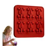 Ice Molds - 6-Hole Cube Ice Tray Silicone Molds,Reusable Easy Release Cube Maker Kitchen Gadgets Race Car Shape for Bourbon Wine Whisky Cocktail Juice Chilling Drinks