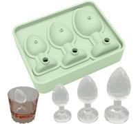 Ice Molds, Adult Prank Bachelor BacheloretteParty lce Cube Molds, 2024 Funny Silicone Anal Pluglce Cube Tray for Bar, Cocktails, Whiskey, CoolDrinks, Tea, Coffee - for Men/Women (green)