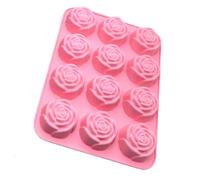 Ice Molds for Cocktails,12-Cavity Rose Easy Release,Silicone Soap Molds Freezer Trays | for Chocolate Candy Jelly Mousse Cocktail Freezer Home Kitchen Bar Restaurant Silicone