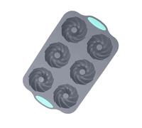 Ice Molds - Silicone 28.5x17.8x3cm 6-Cavity | Holiday Reusable Craft Supplies, Wreath Ice Tray Silicone Molds | for Freezer Chocolate Cake Food Baking Whiskey Cocktail Drinks Soap Candle Party