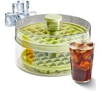 Ice Mould - 8.27 Inch Stackable Freezer Ice Maker with Lid | Press Release, ABS and PP Material, Tray for Kitchen, Restaurant, Cafe, Bar, Party, Cocktail, Coffee, Drinks