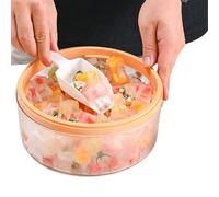 Ice Mould - 8.27 Inch Stackable Freezer Ice Maker with Lid | Press Release, ABS and PP Material, Tray for Kitchen, Restaurant, Cafe, Bar, Party, Cocktail, Coffee, Drinks