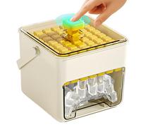 Ice mould, easy release of ice cubes by pressing on the press design, ice preparation mould, for kitchen, party, pool, picnic, camping, whisky, cocktails, lemonade, juices