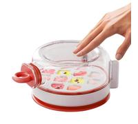 Ice Mould,Portable Press Ice Maker with Lid and Baking | Shape Freezing Reusable Easy Release for Juice Drinks Soda Water Home Restaurant Whisky Cocktail Cooling Coffee