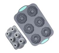 Ice Moulds, 6-Way Baking Mould, Flexible for Christmas Decoration, Craft Supplies, Silicone Wreath Mould for Cocktails, Ice Moulds, for Freezer, Chocolate Cake, Whiskey, Cocktails, Soap Candles