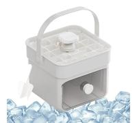 Ice Moulds, Ice Cube Maker with Handle and Lid, Press System, Kitchen Aid for Drinks, Cocktails at Home and on the Go