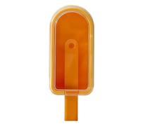 Ice Moulds Silicone Popsicles M Olds Homemade Ice P Op M Olds Set with Lid and Sticks B PA F Ree Old for Household Popsicles and Cheese Sticks (Yellow, One Size)