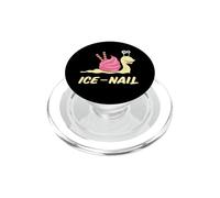 Ice-Nail Snail Lover Pun Snail Farming Heliciculture Farm PopSockets PopGrip for MagSafe
