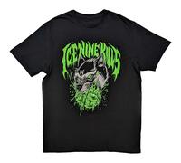 Ice Nine Kills Men's Wolf Cotton T-Shirt in Black | Size: Small Ice Nine Kills Black S