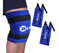 Ice Pack for Knee Replacement Surgery, Reusable Gel Cold Pack Wrap Around Entire Knee Ice Pack Wrap for Injuries, Pain Relief, Meniscus Tear, ACL, Swelling, 21.7" x 9.8"- 2 Packs