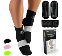 Ice Pack Socks for Feet Coolers - Reusable Hot&Cold Therapy Socks w/Compression Straps - Cold Pack for Neuropathy, Foot Pain, Plantar Fasciitis & Sprains (UK, Numeric, 7, 10, Regular, Regular, Black)