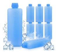 Ice Packs for Air Conditioner, 8pcs Mini Reusable Freezer Blocks