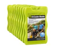 Ice Packs for Cool Box | 10 Pack 200Ml Reusable Freezer Blocks for Lunch Boxes | Cooler Bags | Picnic | Camping & Beach