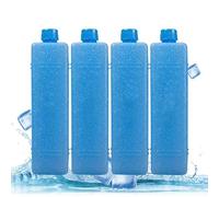 Ice Packs For Cool Box, 4Pcs 200ml Air Conditioner Fan Ice Crystal Box, Home Freezer Blocks, Space Saving Freezer Packs for Coolers, Kids Lunch Boxes Bags, Picnic, Camping, Beach, Outdoor Activities