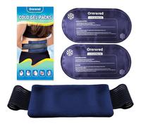 Ice Packs for Injuries Reusable,10"x 5" Multi-Use Cold Packs for Injuries,3-Piece Set Soft Cold Gel Ice Wrap| Adjustable & Flexible,Sports Injury Recovery,Reduces Swellin (Navy Blue