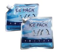 Ice Packs For Lunch Boxes - 4 Pieces Freezer Packs, Reusable Leakproof Portable Cooling Accessories For Fishing Camping Picnic Travel Beach School Office Cooler Bag Breastmilk Storage Slim Thin