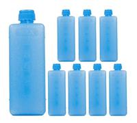 Ice Packs - Freezer Packs | 8 Piece Cooling Crystal Freeze Box Set, Long Lasting Extra Cold Ice Blocks, Reusable Blue Gel Alternative, Food Drink Storage For Travel Camping Kitchen Refrigerator