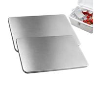 Ice Packs - Stainless Steel Refrigerant Trays, Reusable Lunch Coolants, Meal Prep Containers, Double Layer Insulated Design, Door Use