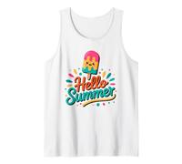 Ice Pop and Sunshine | Hello Summer Beach Vacation Vintage Tank Top