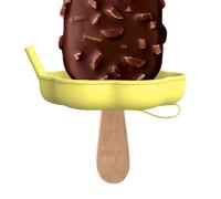 Ice Pop Holders for Kids,Safe Silicone Drip Catcher - Freezer Pop Sleeves with Straw | Reusable for Summer Hot Days Outdoor Travel Desserts Yogurt Homemade Kids Boys Girls