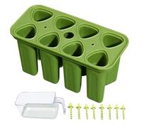Ice Pop Maker - Easy-Release Ice Pop Tray with Sticks, Reusable 8-Cavity Freezer Mold Set, Silicone Maker for Desserts for Party Home Bar Kitchen Yogurt Juice Kids Adult