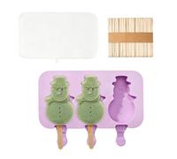 Ice Pop Maker - Triple Silicone with Lids - on Maker Moulds | for Cakes and Chocolate Bars, Suitable for Family Celebrations at Home and Children's Birthdays
