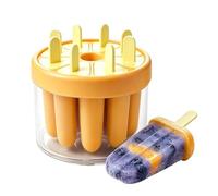 Ice Pop Mold | 8-Cavity Reusable Snacks Maker | Ice Cream Bar Mold with Sticks | for Camping Picnic Outdoor Party Backyard BBQ Kitchen Home