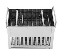 Ice Pop Mold Machine Stainless Steel 40 Pcs Capacity Ice Stick Cream Mold for Home Summer DIY Desserts Snacks Silver 5900g