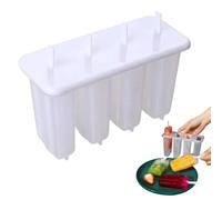 Ice Pop Mold - Popsicle Mold | Ice Avocado Maker Machine, Reusable 4 Cavity Making Tools, Cream Tray for Candy Pudding, Jelly, Fruit, Yog