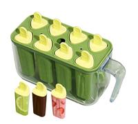 Ice Pop Molds | 8-Cavity Reusable Easy-Release Tray, 6.3 * 2.4 * 3.9inch Ice Treats Molds with Sticks, Effortless ICES Pop Making: for Home Kitchen Party Bar Yogurt Juice Kids Adult