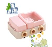 Ice Pop Molds,with Lid 6-Grid Reusable Cartoon Mould - Freezer Cake Pop Making Mold - for Fruit Lollipop Pudding Yogurt Candy Chocolate
