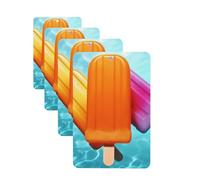 Ice Popsicles Car Air Freshener Cards Set of 4 Pieces Long Lasting Hanging Scented Cards Auto Aromatherapy Tablets Personalized Car Fresheners Gifts for Men Women - Lavender Scent