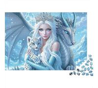Ice Queen 1000-Piece Fantasy Thick Cardboard Jigsaw Puzzle 12+ Stress Relief Travel Family Lovers Indoor Leisure Relaxation 70x50cm/1000pcs