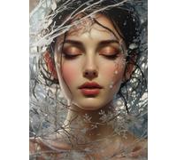 Ice Queen 200 Piece Jigsaw Puzzles for Adults, Colourful, Challenging & Brainteasing Adult puzzles 200 Pieces Winter, Fun jigsaws for The Whole Family 14x10 inch