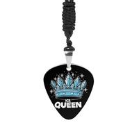 Ice Queen Personalized Guitar Picks Necklace Guitar Pendant Jewelry Gifts for Women Men