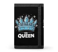 Ice Queen Trifold Wallets Slim Coin Purse Credit Card Holder Wallet Money Clip for Women Men
