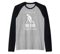 Ice Rink Puck Goalie Sayings Hockey Player Raglan Baseball Tee