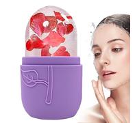Ice Roller Face - Reusable Silicone Cold Massager | 12x7x5cm Portable Tool for Face Sculpting, Pore Tightening & Moisturizing Skin | Lightweight 100g, Perfect Home & Travel
