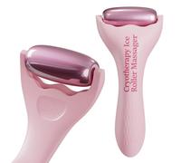 Ice Roller for Face and Body, Use Hot or Cold, Facial Roller Skin Care Tool for De-puffing and Soothing Face, Suitable for All Skin Types,Pink
