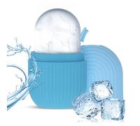 Ice Roller for Face and Eye for Massage Facial, Reusable Silicone ice Mold for Treatment Beauty Skin Care, Compress Shrinks Pores Anti-Wrinkle Reduces Puffiness, Improves Skin Elasticity (Blue)