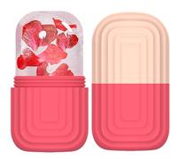Ice Roller for Face and Eyes, Silicone Ice Facial Roller, Face Ice Mold Skin Care Tools, Ice Gua Sha and Reusable Ice Cube Roller for Reducing Facial Swelling, Hydrating and Analgesia, Gift for Women